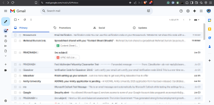 Open the specific email account