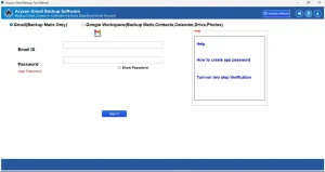 Open the Gmail Backup Tool