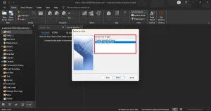 Choose Outlook Data File (.pst)