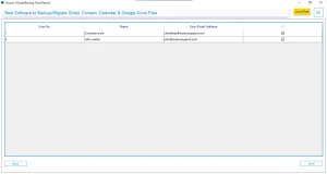 Choose user account you wish to migrate