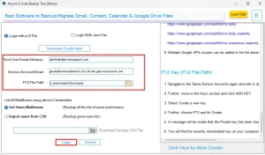 Log in with your G Suite account credentials