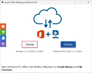 Open Aryson Office 365 Backup Tool