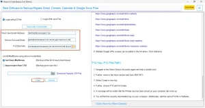 Enter G Suite credentials