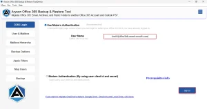 Sign in your Office 365 account