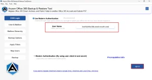 Sign in to your Office 365 account