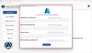 Input Office 365 credentials
