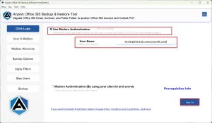 Sign in to Office 365 account