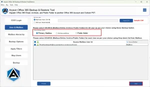 Select desired mailbox