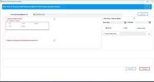 Convert button to import OLM files to Office 365