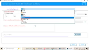 Choose MSG from drop-down