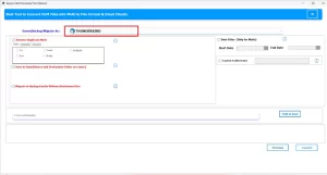 Choose Thunderbird as the saving format