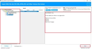 This software provides a preview of MSG files