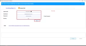 Enter your valid Yandex Mail credentials to log in