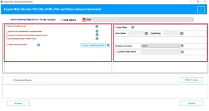 Selective data conversion, enable the required features as per your needs