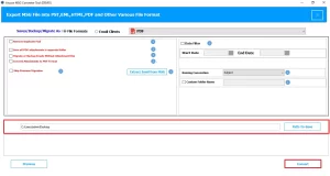 Path to save the resultant file and click Convert to start the process