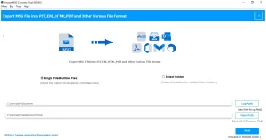 Download and launch the MSG Converter Tool on your system