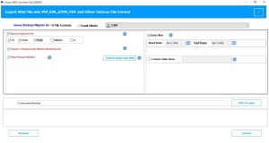 Enable the filters that are required for the selective conversion