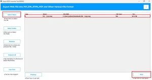 Add single MSG files or an entire folder