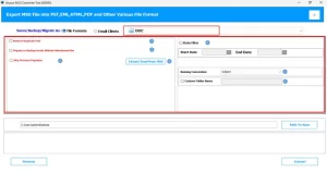 Choose DOCX as the output format