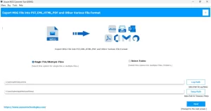 Download & launch the Aryson MSG File Converter Tool