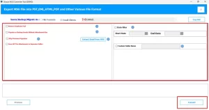 Press Convert to upload MSG in Gmail