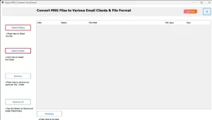 You have to add MSG files or a full folder