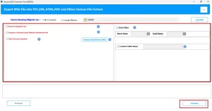 Set any advanced options, then click Convert to start the process