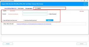 Choose Google Workspace as the output