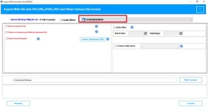 You have to select Thunderbird as the output type
