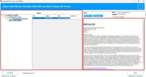 You can easily review the email data