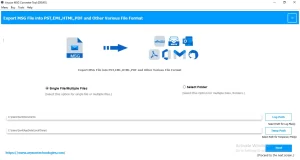 launch the MSG File Converter Tool 