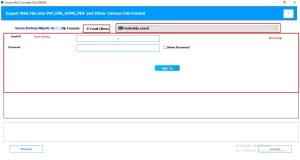 Choose GoDaddy as your output destination 