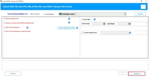 Click on the Convert button to begin the import process