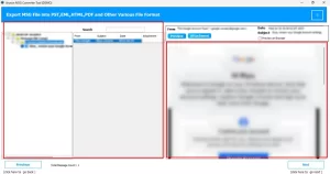Go through the email preview to confirm all files 