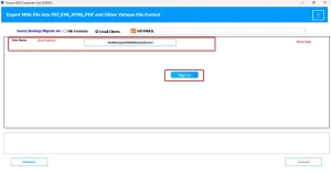 Simply enter Hotmail login credentials 