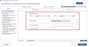 If you want to select data conversion, then enable the required filters