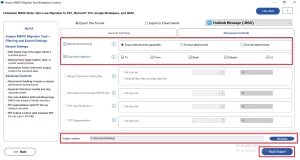 Browse the path to save files and click on Start Export to begin the process