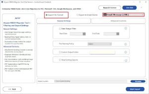 Choose EML as the saving file format